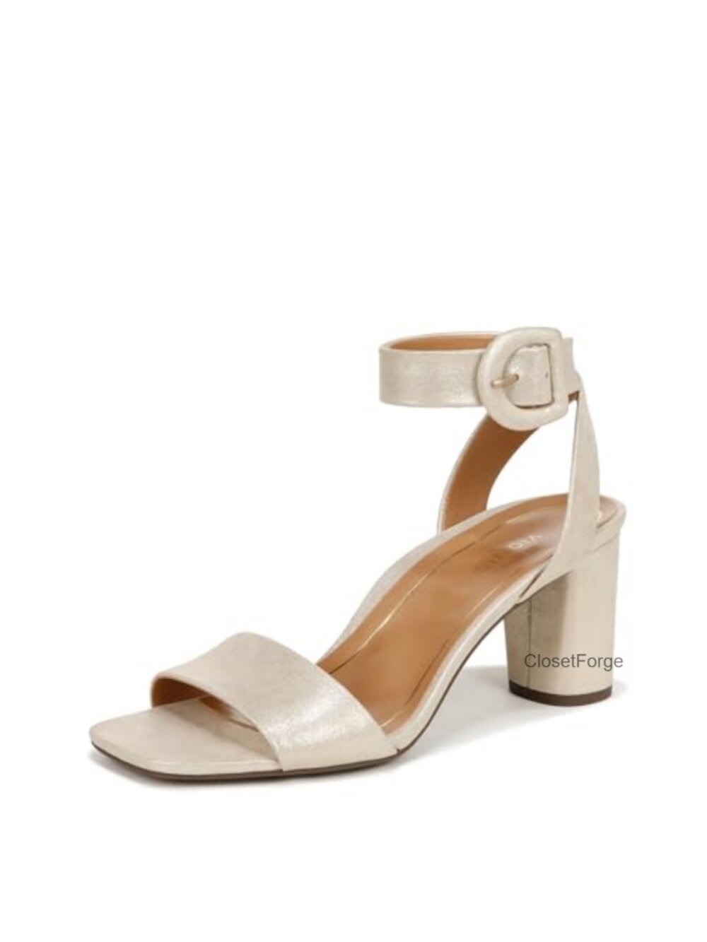Vionic Zinfandel Women's Heeled Sandals Leather Block Heel Ankle Strap